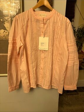 Ex Voto  Cotton Olivia Blouse